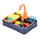 Conjunto de pia de cozinha infantil elétrica